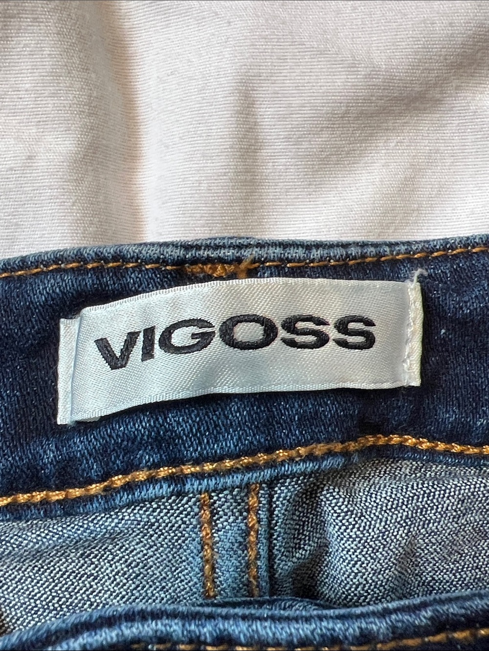 Vigoss Washed Blue Rolled-Cuff Denim Shorts - Picture 7 of 12